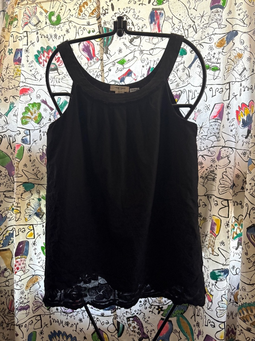 Vertigo 100% cotton embroidered tank